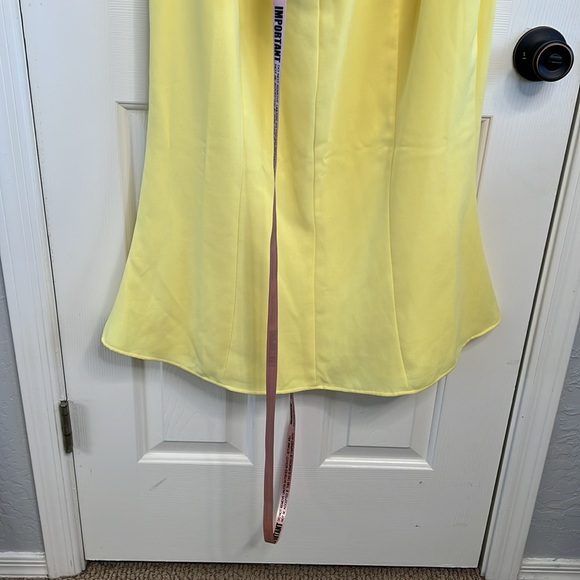 NWT House of CB Soren buttercup yellow cutout dress size L+ - Picture 8 of 14